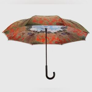 Galleria Poppy Field Stick Umbrella Reverse Close New